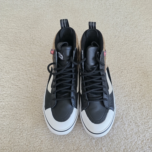 Vans Men's Black and Brown High-Top Sneakers - Picture 2 of 5